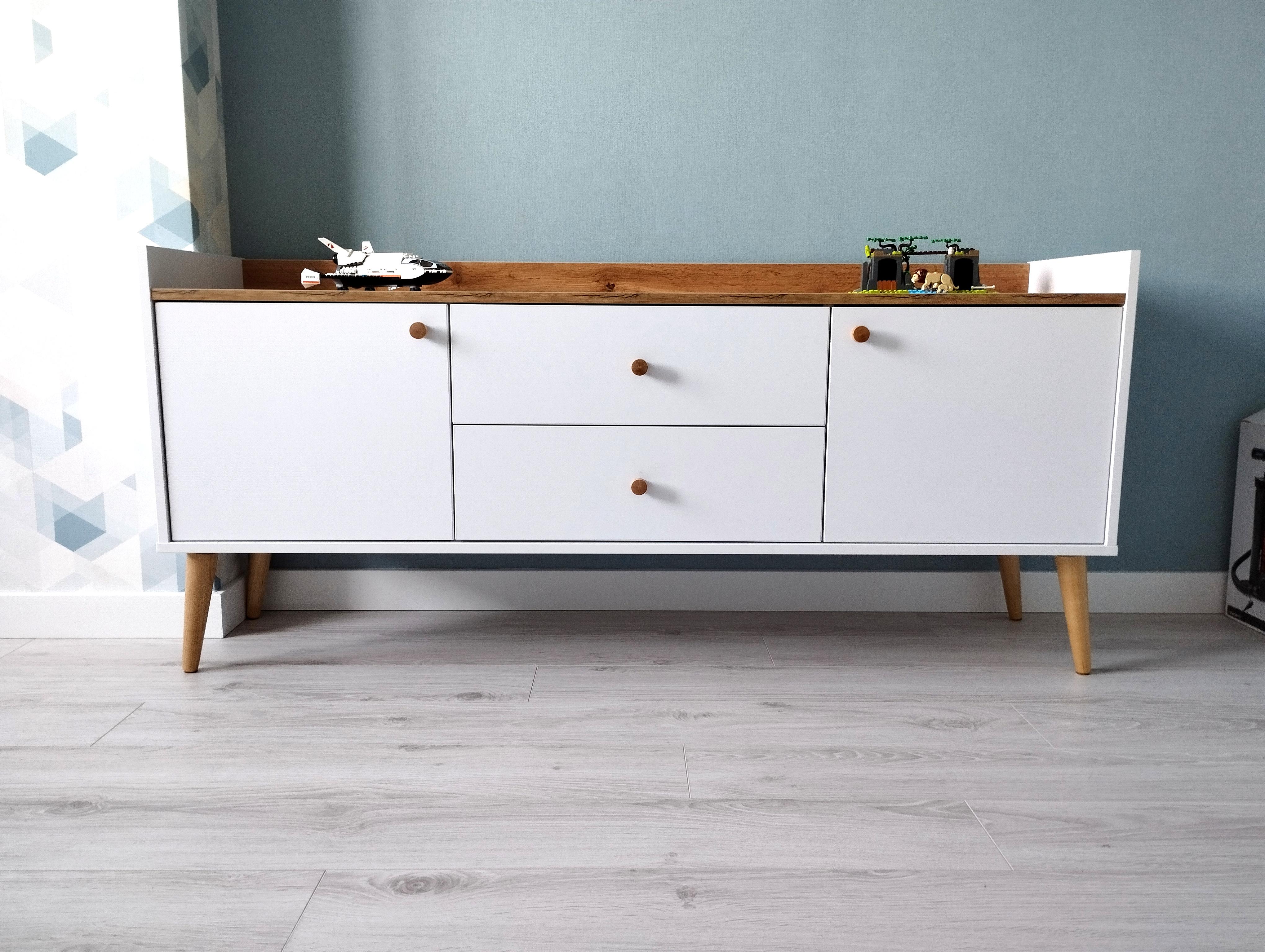 Буфет скандинавський Asgard 1470x675x400 мм Біла Аляска/Дуб крафт золотий (GAAG01011200000) - фото 3 Буфет скандинавський Asgard 1470x675x400 мм Біла Аляска/Дуб крафт золотий (GAAG01011200000) - фото 3