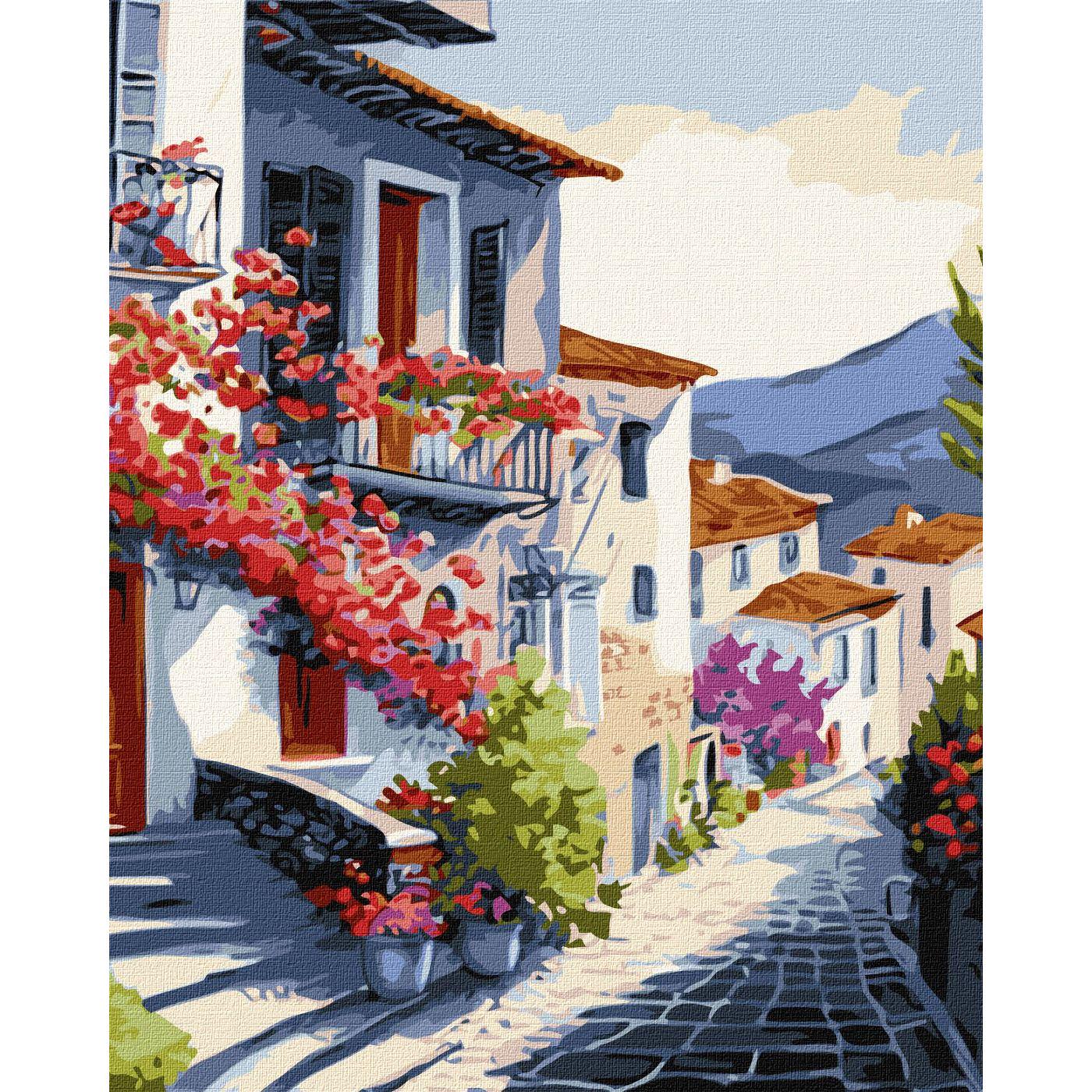 Картина по номерам ART CRAFT Поселок у подножия гор 40x50 см Разноцветный (PM-194-K-851)