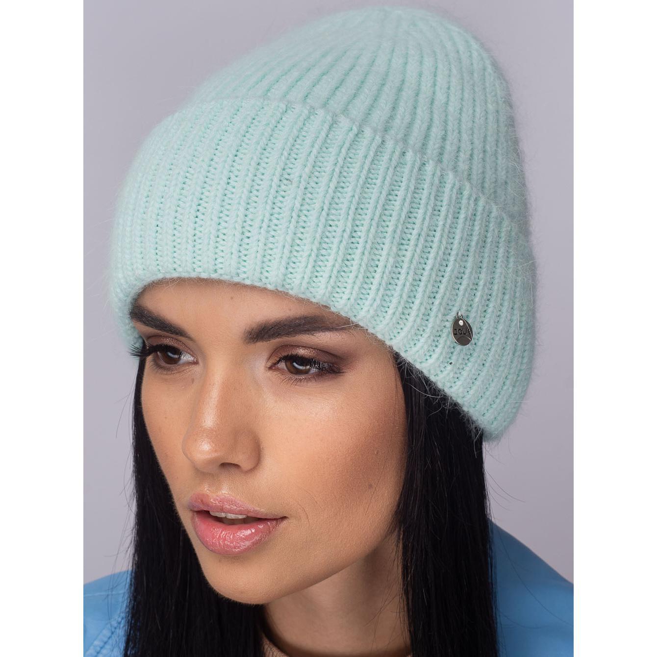 Шапка ангоровая женская Leks Парма one size Мята