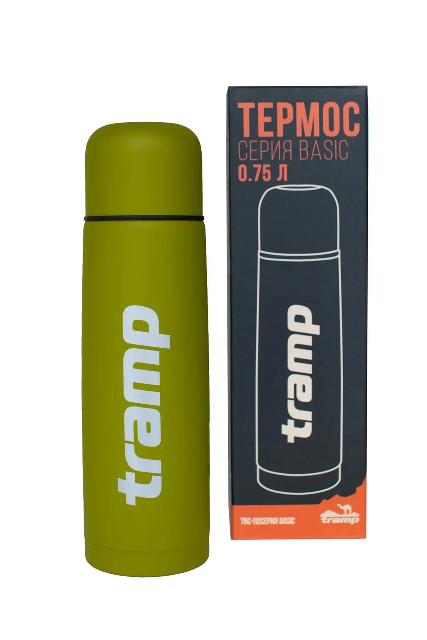 Термос Tramp Basic для чаю та кави 0,75 л Оливковий (UTRC-112-olive) - фото 1 Термос Tramp Basic для чаю та кави 0,75 л Оливковий (UTRC-112-olive) - фото 1