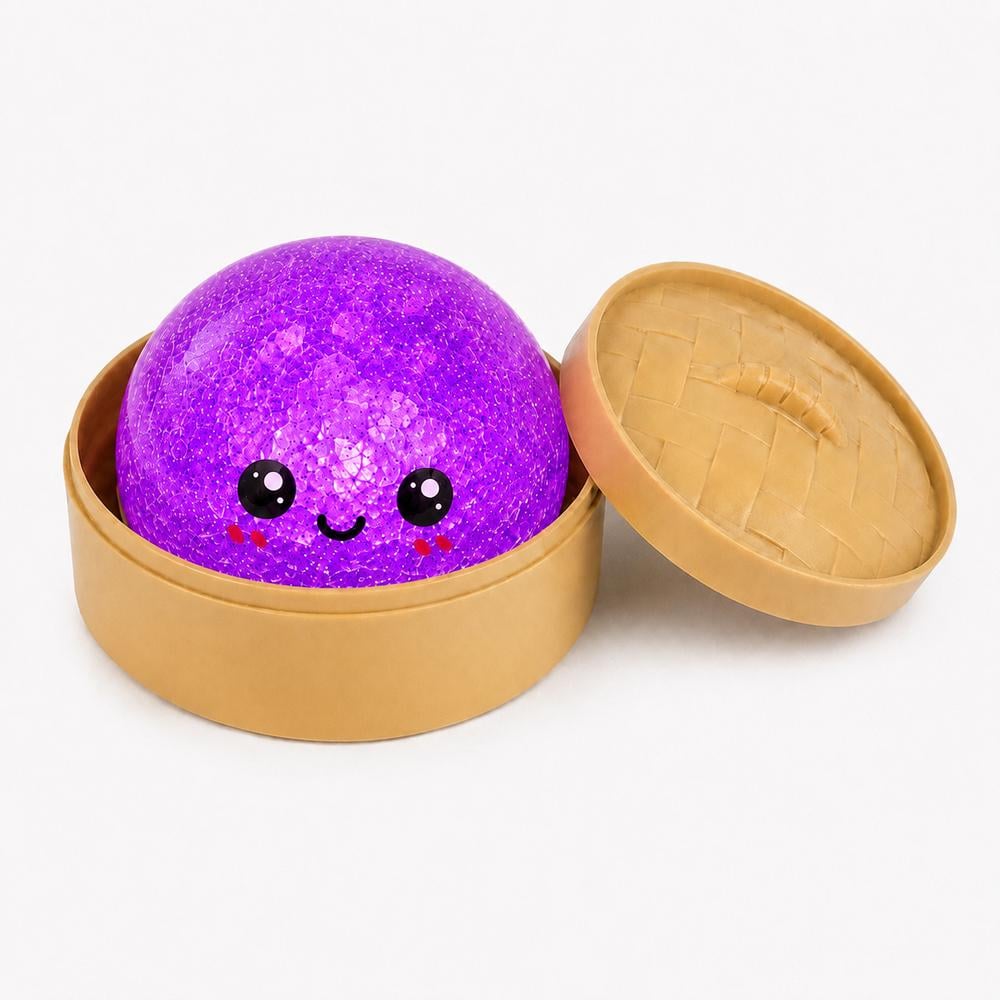 Игрушка антистресс сквиш Пельмень Glitter LED 10 см светящийся Фиолетовый (34-фио-FF-1(BZ-17)) Игрушка антистресс сквиш Пельмень Glitter LED 10 см светящийся Фиолетовый (34-фио-FF-1(BZ-17))