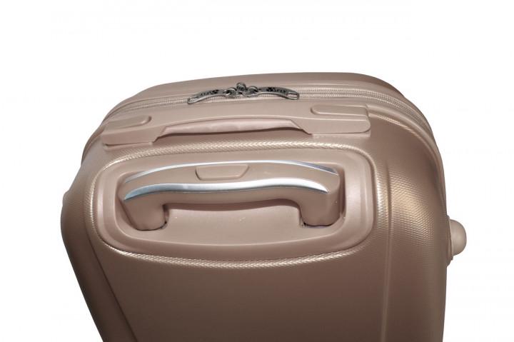 Чемодан пластиковый Fly 310 S на 4 колесах Шампань (CEKRBFL310SM4SHA) - фото 5