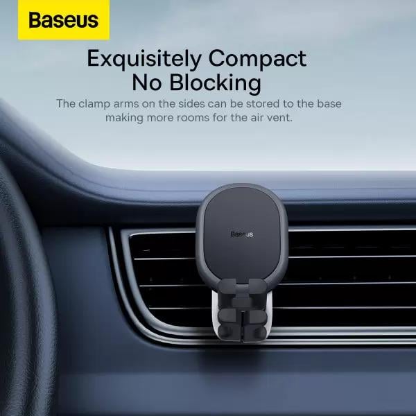 Автомобильный держатель для телефона BASEUS Stable Gravitational Car Mount Air Outlet Black (SUWX000001) - фото 9