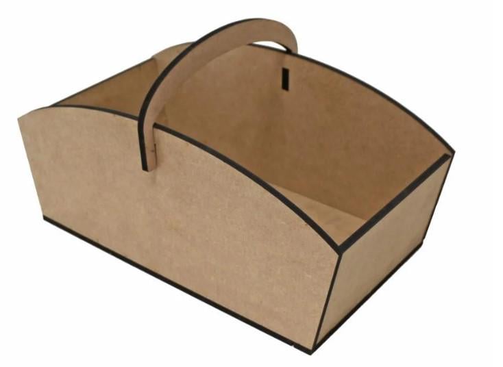 Заготовка для декупажа ROSA TALENT Корзина с ручкой 33,5х18х18,5 см