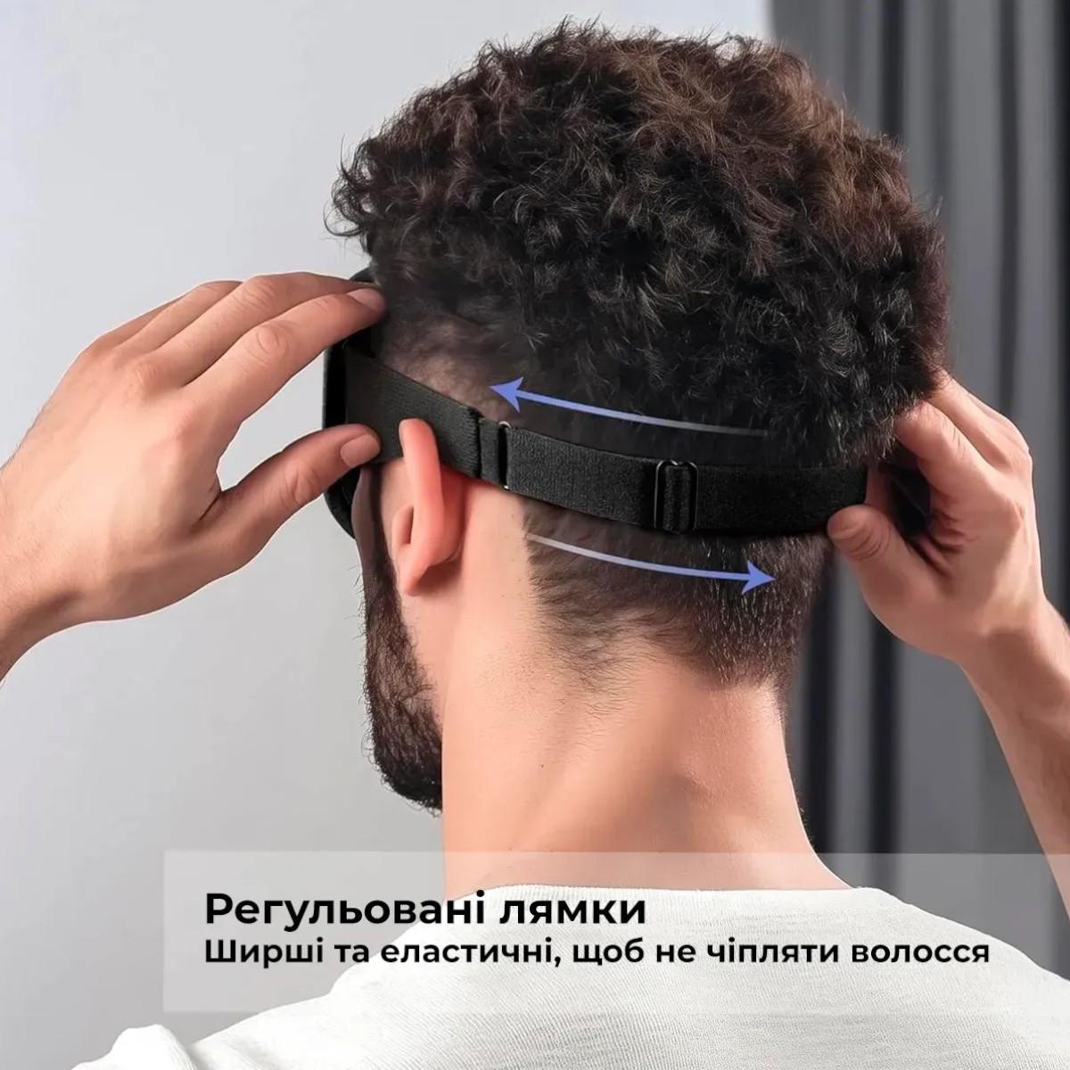 Маска для сна и отдыха Sleep Eye с дышащим эффектом 3D с берушами Серый - фото 6 Маска для сна и отдыха Sleep Eye с дышащим эффектом 3D с берушами Серый - фото 6