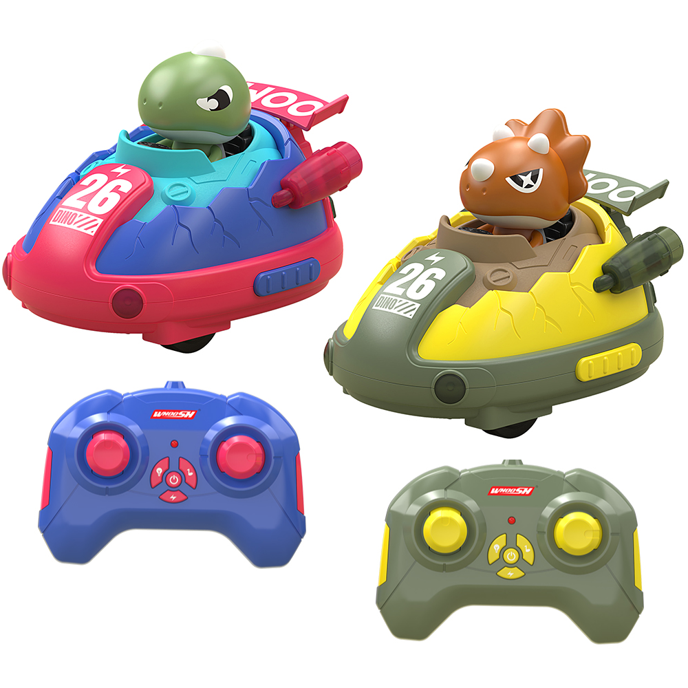 Игровой набор JoyPro DC302AX1 2.4G 2 радиоуправляемые машинки с пультом управления с динозаврами световые эффекты/звук/турбо скорость (9bcb6c85)
