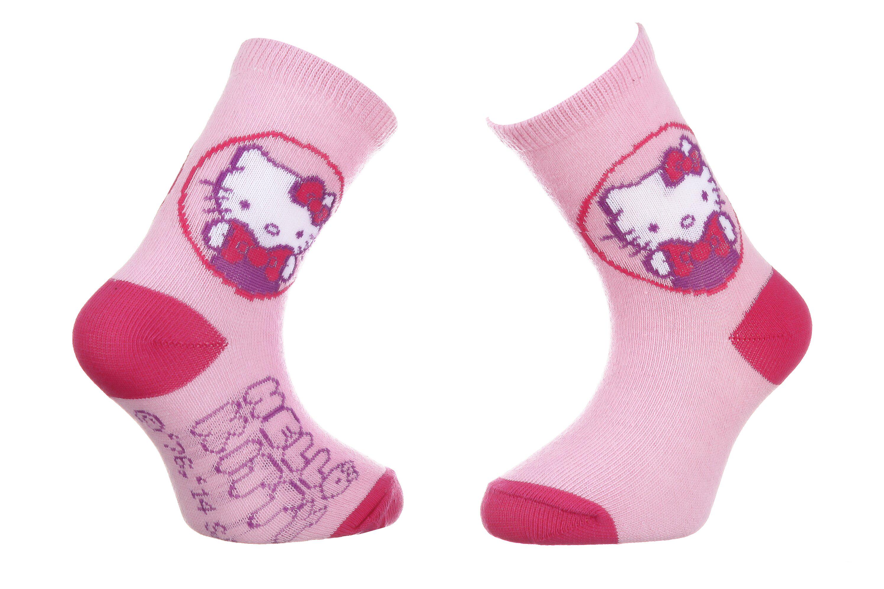 Носки Hello Kitty Head Hk Writing р. 19-22 Pink (32770-7)