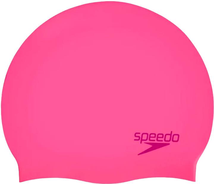 Шапка для плавания Speedo PLAIN MOUD SILC CAP JF/JM/JU OSFM Розовый (8-7099016979) - фото 1