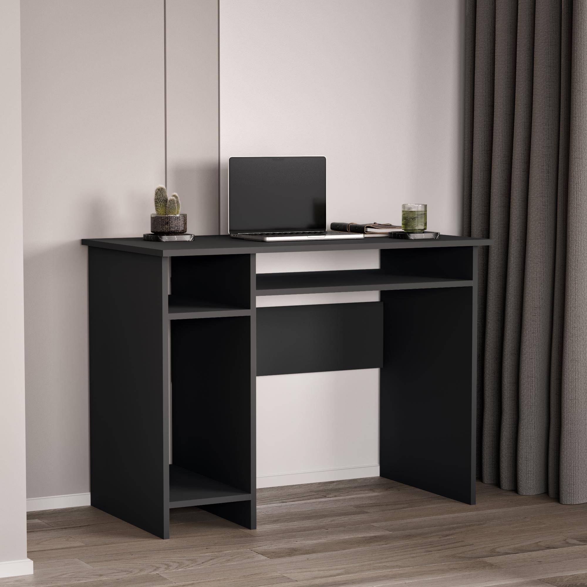 Комп'ютерний стіл Furnigrade СП-10 75x100x55 см Антрацит (19569675) - фото 1 Комп'ютерний стіл Furnigrade СП-10 75x100x55 см Антрацит (19569675) - фото 1