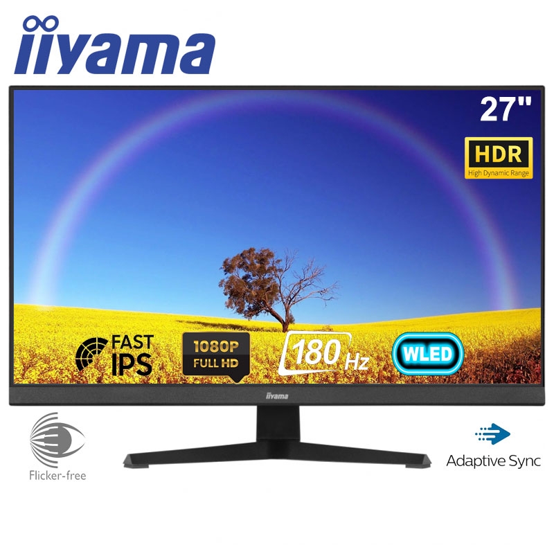 Монитор Iiyama G2770HS-B1 безрамочный Fast IPS 1920x1080 Full HD 27" (tf6448) - фото 2 Монитор Iiyama G2770HS-B1 безрамочный Fast IPS 1920x1080 Full HD 27" (tf6448) - фото 2