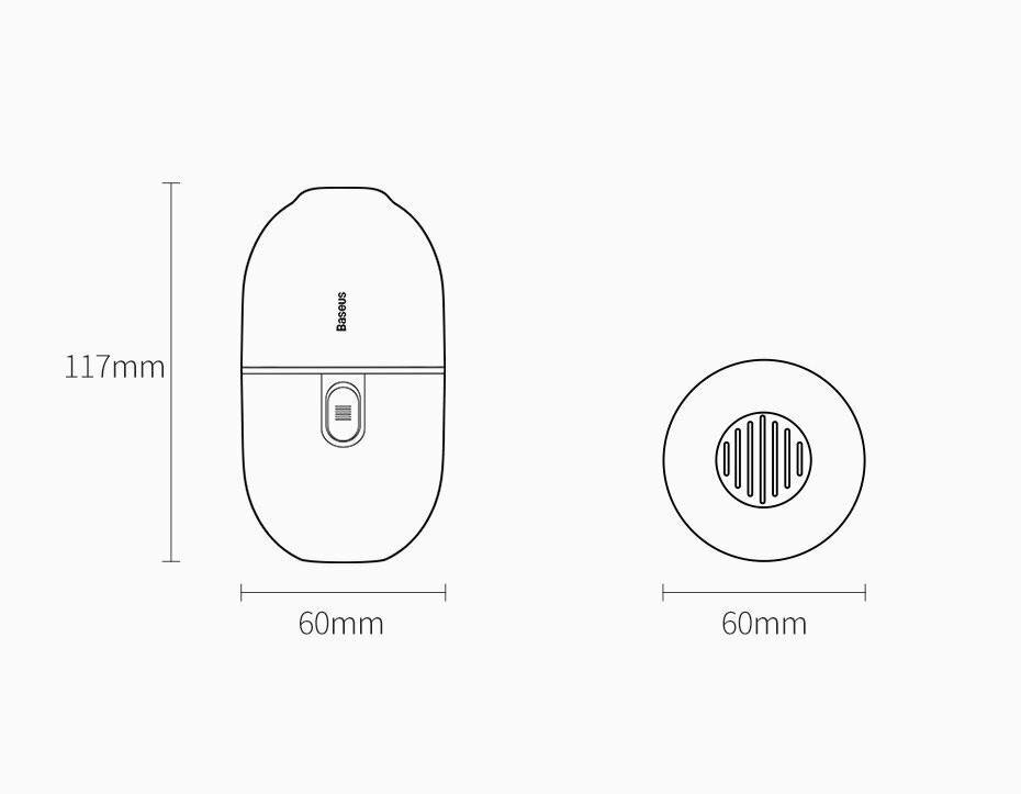 Портативний міні-пилосос Baseus C2 Desktop Capsule Зелений (CRXCQC2A-06) - фото 5