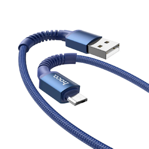 Кабель HOCO Micro USB Especial X71 1 м 2,4 A Blue (546455) - фото 2