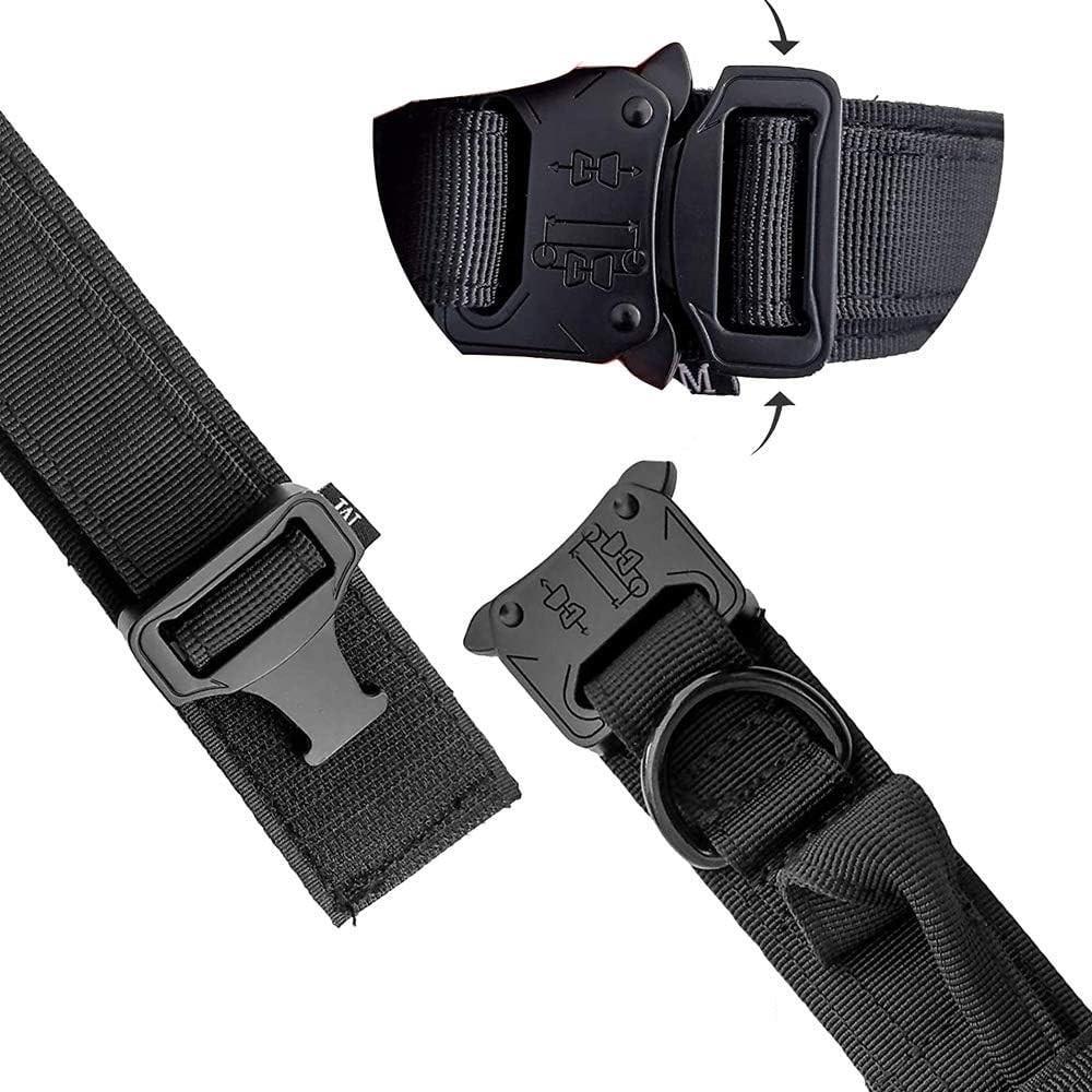 Нашийник для собак Harness нейлоновий з металевою пряжкою-фастекс L 45-55 см Чорний (2042422788) - фото 5 Нашийник для собак Harness нейлоновий з металевою пряжкою-фастекс L 45-55 см Чорний (2042422788) - фото 5