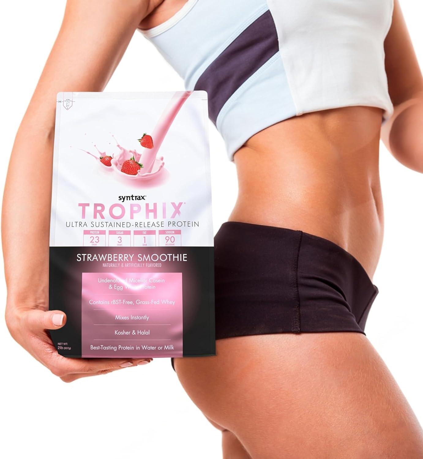 Протеїн Syntrax Trophix Strawberry Smoothie 908 г - фото 3