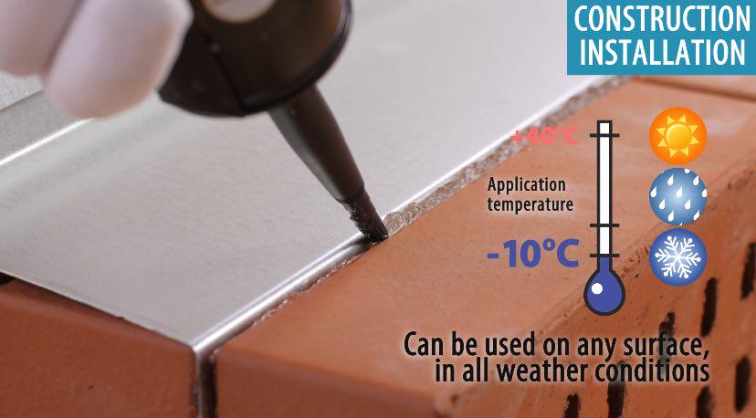 Герметик з пістолетом Fome Flex Aquastop каучуковий посилений волокнами 300 мл/12 шт. Прозорий (01-4-2-009-12) - фото 12