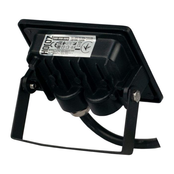 Прожектор светодиодный HOROZ ELECTRIC Pars-10 10W 6400K Черный (068-008-0010) - фото 2