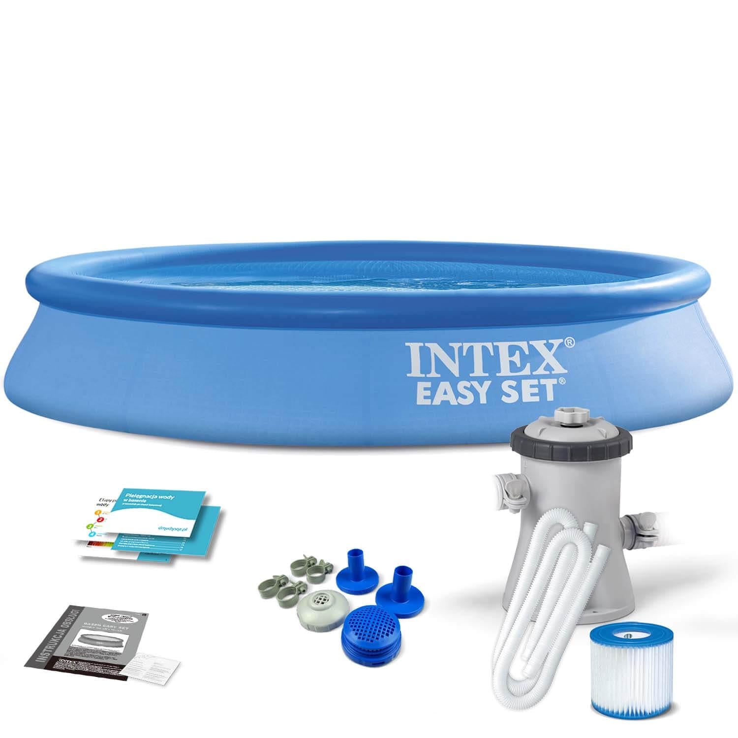 Басейн надувний круглий Intex 28118 NP 305x75 см 3077 л від 6 років + фільтр-насос (10855074)