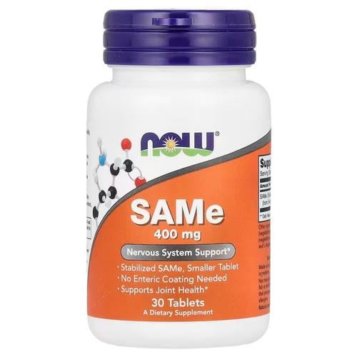 Пищевая добавка SAM-e NOW SAMe 400 мг 30 Tablets (NOW-00139)