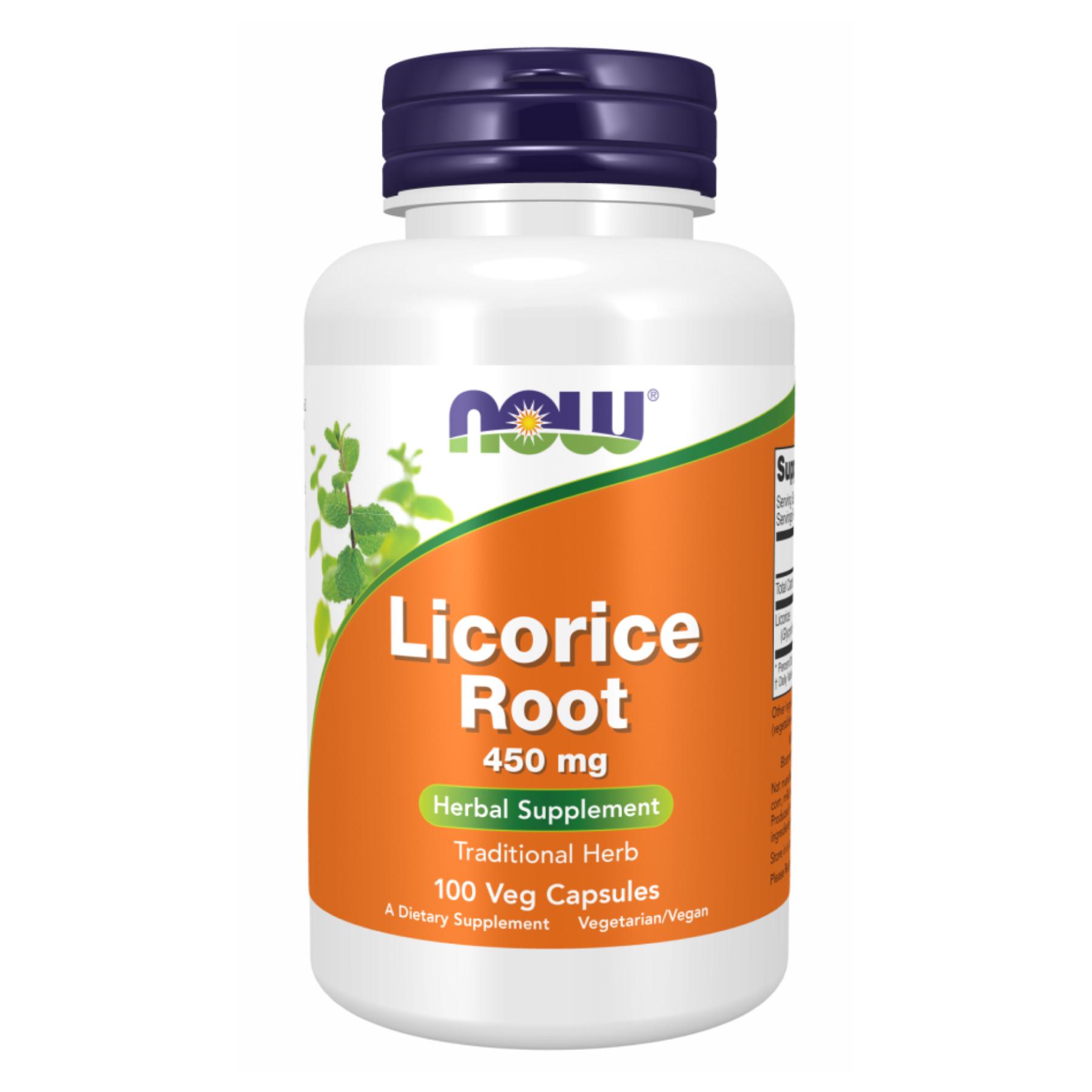 Корень солодки Now FoodsLicorice Root 450 мг 100 капс.