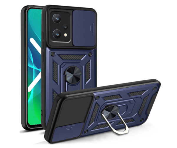 Чехол-накладка Ricco Camera Sliding для Realme 9 / 9 Pro Plus Синий Чехол-накладка Ricco Camera Sliding для Realme 9 / 9 Pro Plus Синий