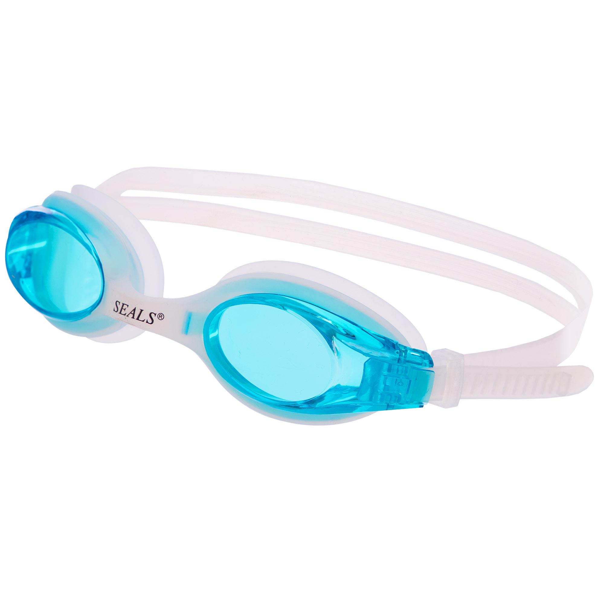 Очки для плавания SEALS 3801 Бело-голубой (DR010970)