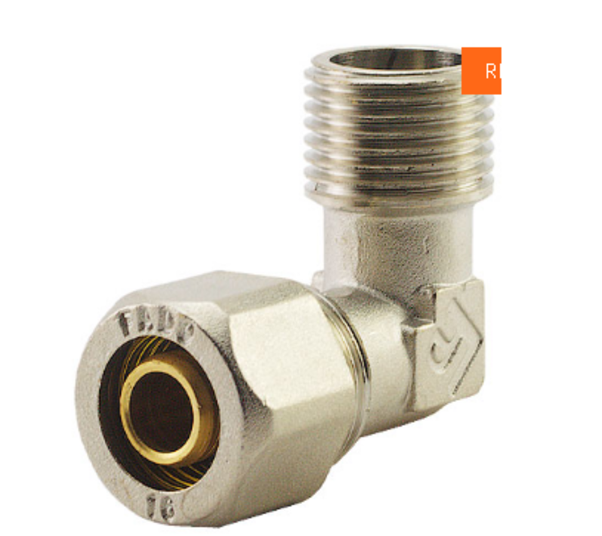 Колено редукционное обжимное FADO S.r.l COMPRESS 16x1/2" ЗВ (TK-RFU21)