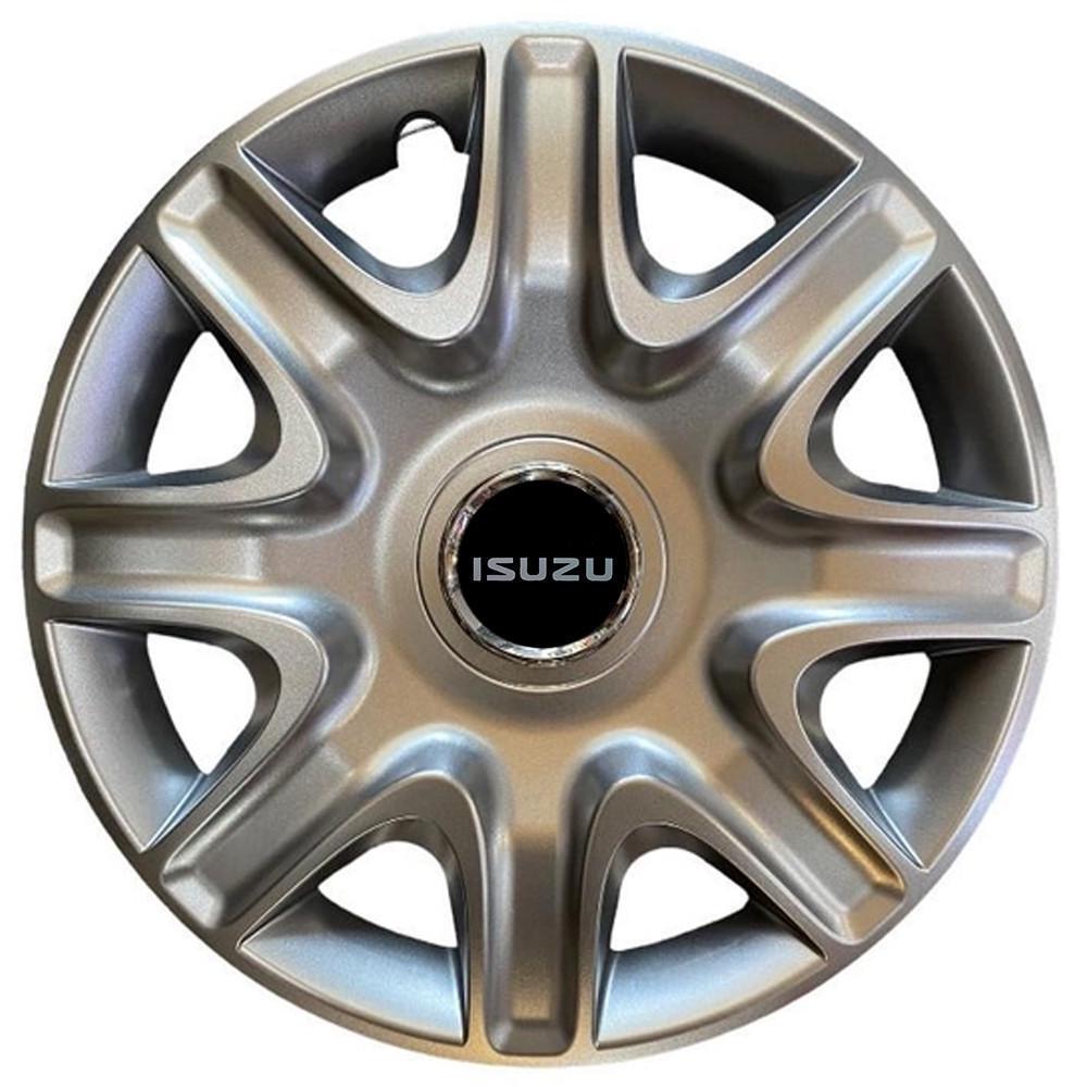 Ковпаки SJS 332 з логотипом Isuzu R15 4 шт. Сріблястий (2789080055)