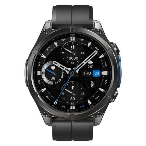 Смарт-часы Zeblaze Vibe 8 бронированный корпус 316L сталь с фонариком и сапфировым стеклом Black (6946639) - фото 2