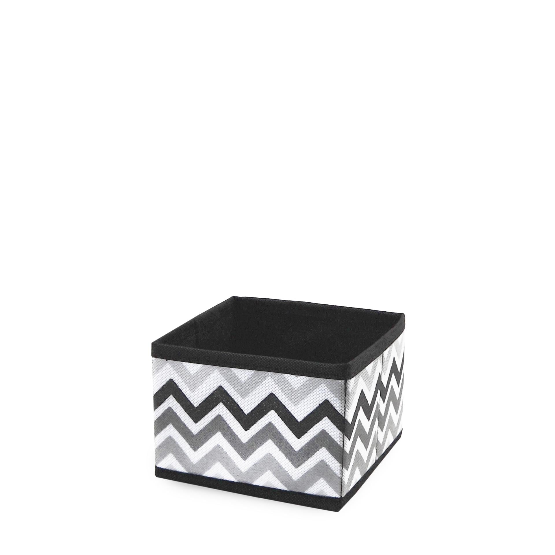Короб для хранения Handy Home Zigzag 14х14х10 см Черно-белый (ZSH-09)