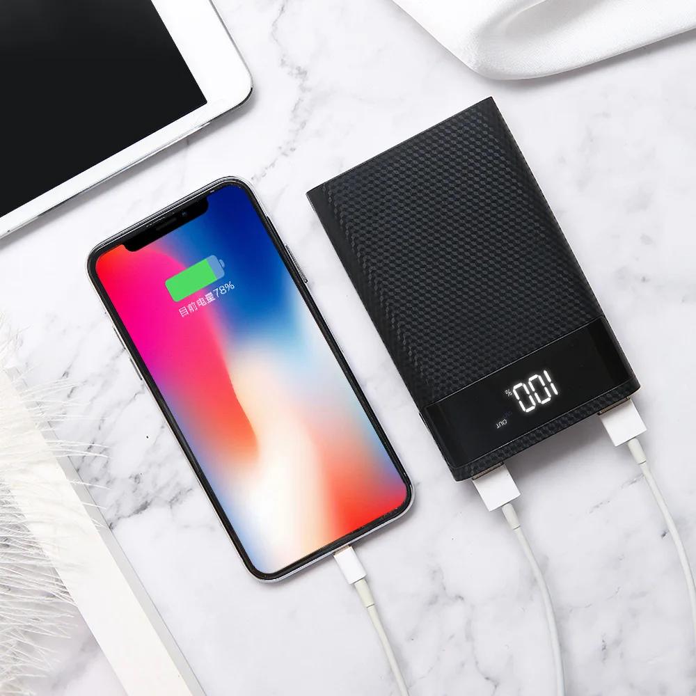 Корпус-кейс DIY L4 під АКБ 18650 4 шт. 10W 2xUSB Type-C Мicro-USB LED дисплей/ліхтарик Black - фото 11 Корпус-кейс DIY L4 під АКБ 18650 4 шт. 10W 2xUSB Type-C Мicro-USB LED дисплей/ліхтарик Black - фото 11