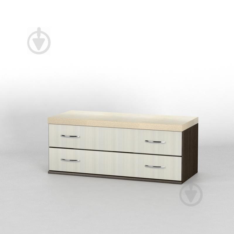 Комод прикроватный Тиса Мебель КП-116 Венге/Дуб молочный Комод прикроватный Тиса Мебель КП-116 Венге/Дуб молочный