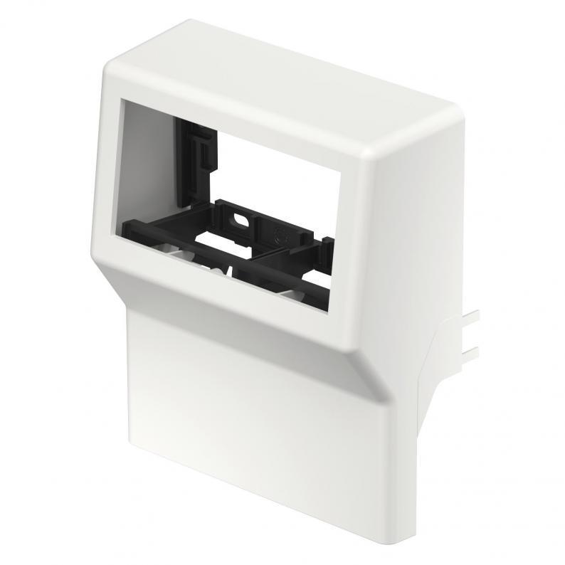 Коробка монтажна OBO Bettermann 116x139x50 мм 2хModul45 ПВХ Білий (6134500)