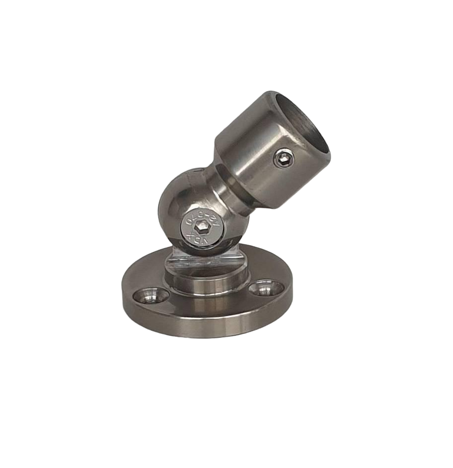 Фланець стіновий регульований для алюмінієвих перил Ø 16 Шампань