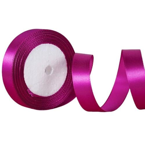 Лента для упаковки атласная 2 см 23 м Фуксия (17003) - фото 1 Лента для упаковки атласная 2 см 23 м Фуксия (17003) - фото 1