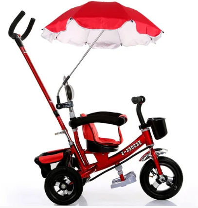 Універсальна парасолька SUNROZ Stroller Umbrella з кріпленням для дитячої коляски і велосипеда Червоний (SUN6910) - фото 2