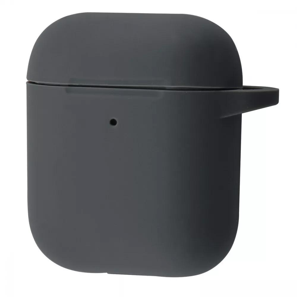 Чехол для наушников Silicone Case for AirPods 1/2 Dark Gray (589196)