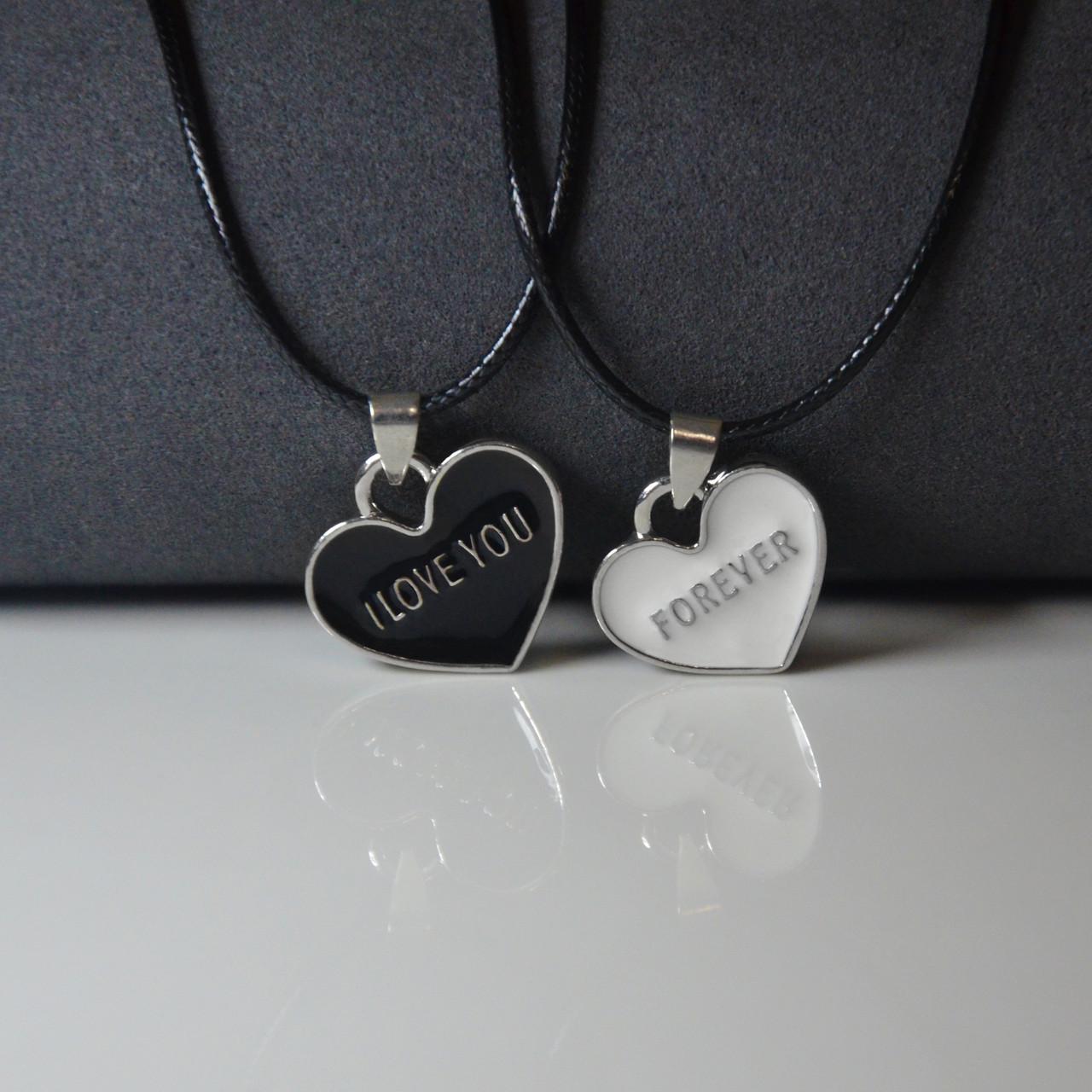 ᐉ Кулоны парные для влюбленных с цепочками Forever Love