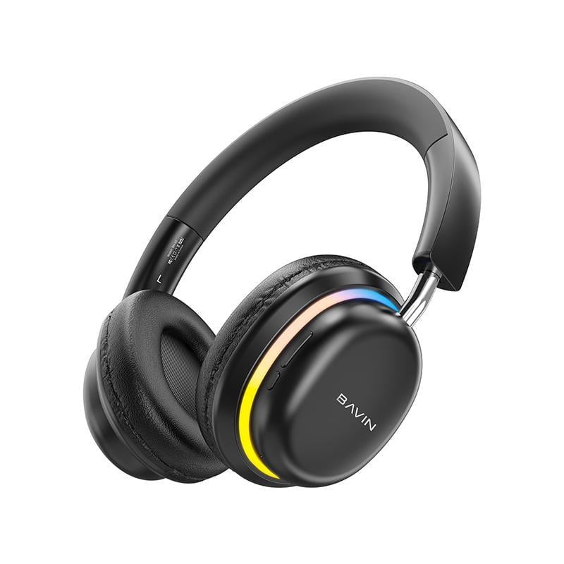Наушники BAVIN BH-53 Hi-Res RGB LIGHT Black