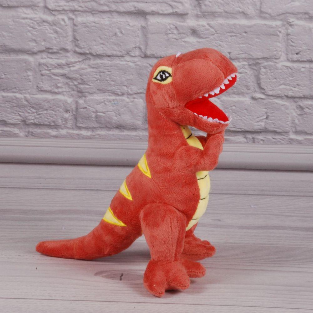 Мягкая игрушка Копица Динозавр 28 см Красный (21353-1)