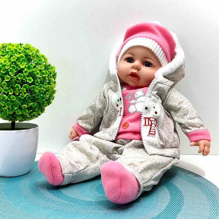 Кукла пупс Мой малыш мягконабивная 44 см (M 5924 F)