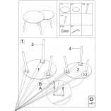 Журнальный столик Signal KORA D комплект 80/60 см Черный матовый/Белый (KORADBC) - фото 3 Журнальный столик Signal KORA D комплект 80/60 см Черный матовый/Белый (KORADBC) - фото 3