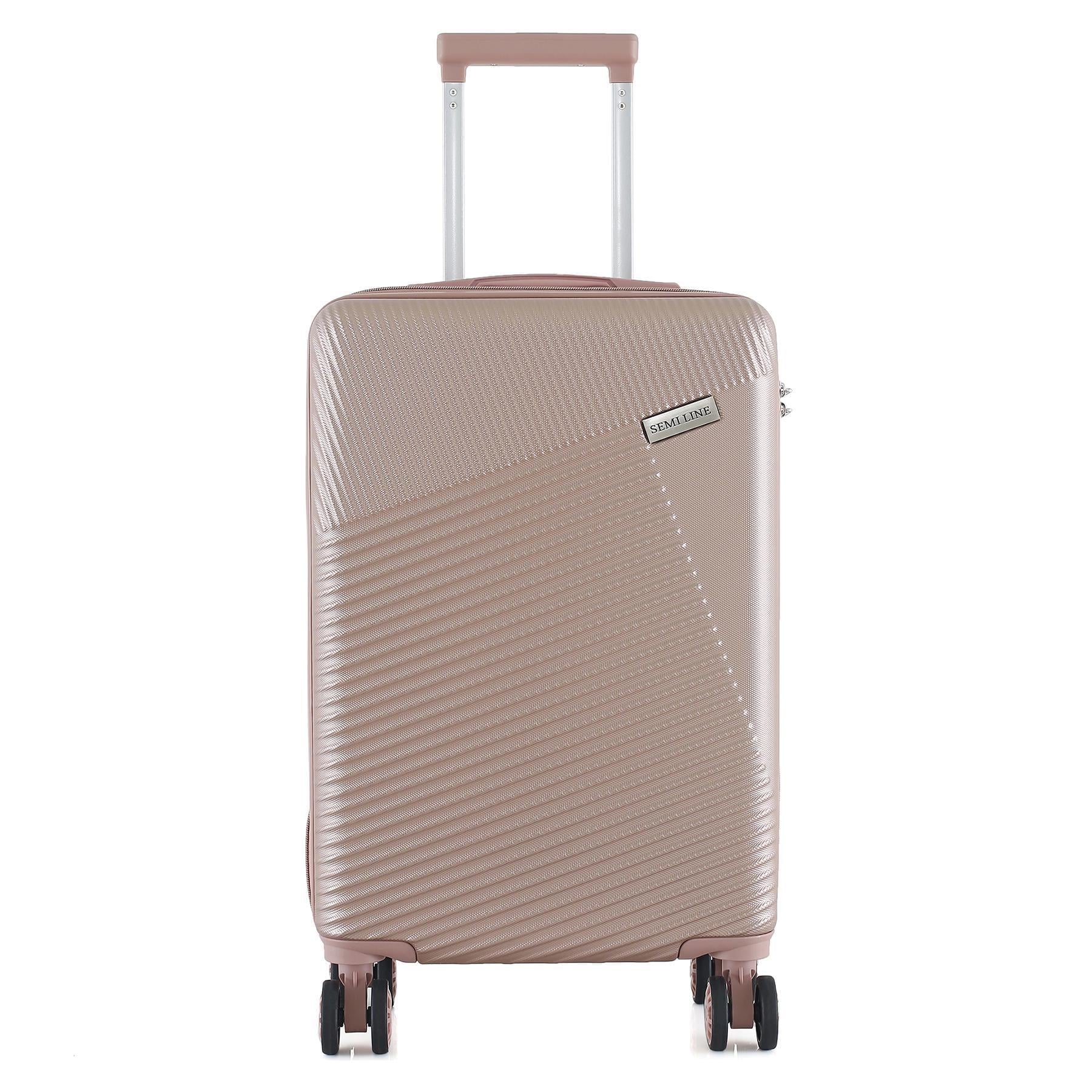 Валіза маленька SEMI LINE T5758-2 ABS-пластик 20 дюймів 40 л Rose