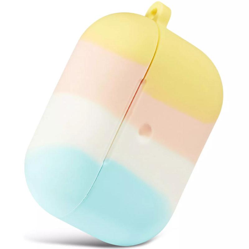 Чехол для наушников силиконовый Rainbow Silicone Case for AirPods Yellow