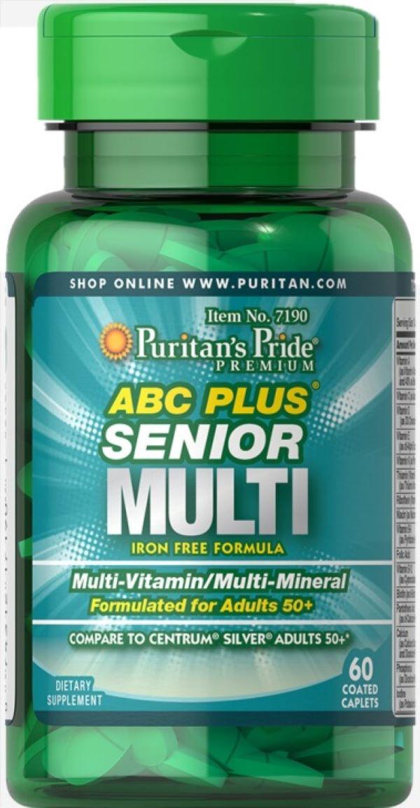 ᐉ Витамины Puritan's Pride ABC Plus Senior Multi-Mineral Formula 60 ...