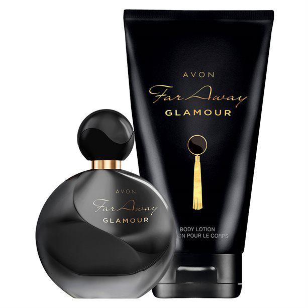 Набор женский парфюмированный Avon Far Away Glamour 2в1 50/150 мл (AV41035)