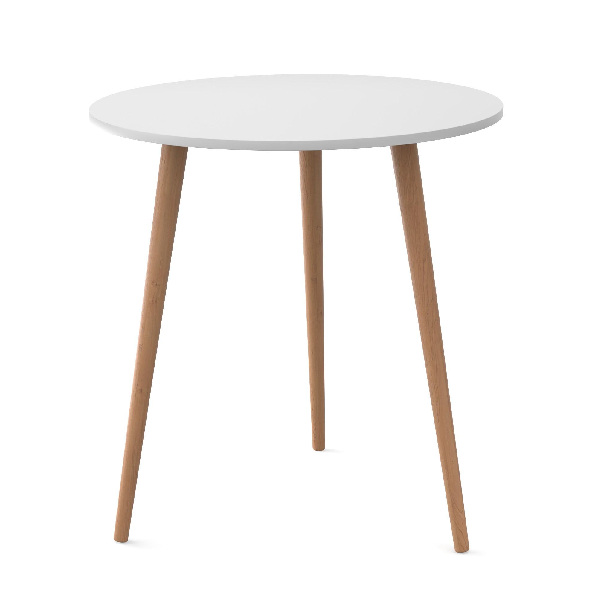 Стол круглый Неман СЭТ-3 Белый/Лак (559075) - фото 1 Стол круглый Неман СЭТ-3 Белый/Лак (559075) - фото 1