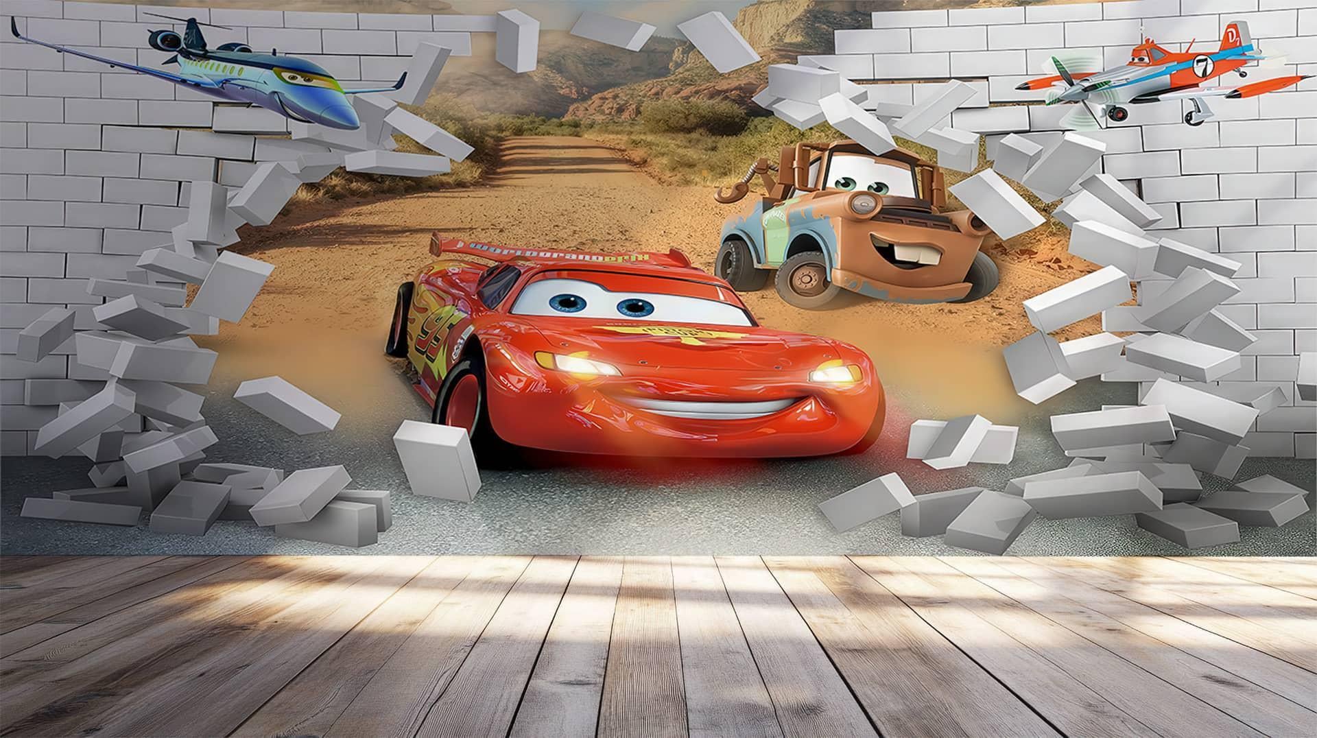 Фотообои флизелиновые Styleo Print-walls Скорость и дружба 0450 300х200 см (Pw-0450)