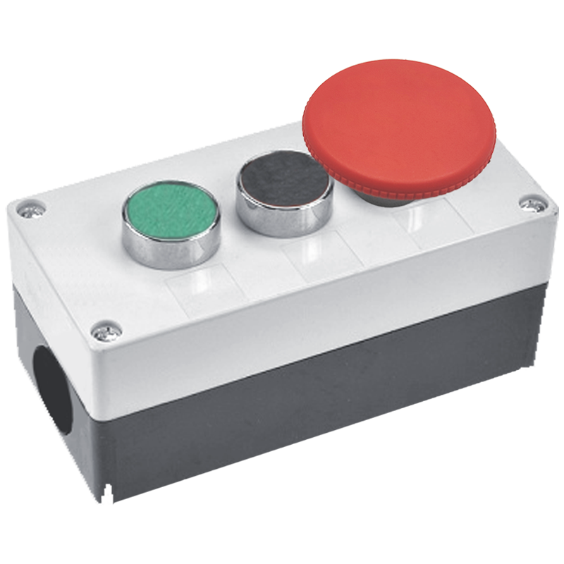 Пост трехместный CNC LAY5/3 IP54 грибок без фиксации Зеленый/Черный (Б00030693)