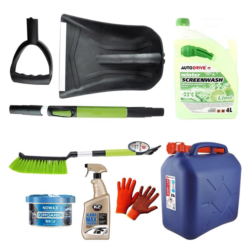 Набор зимней автопомощи лопата/канистра/щетка (na_80)