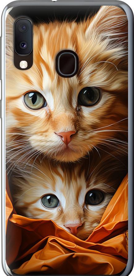 Чехол на Samsung Galaxy A20e A202F Котики 2 (5664u-1709-42517) Чехол на Samsung Galaxy A20e A202F Котики 2 (5664u-1709-42517)